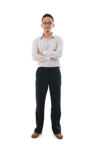 Asian chinese business male in formal isolated on white backgrou Stock Image