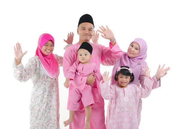 Malaiische Familie — Stockfoto