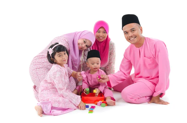 Indonesiska familjen — Stockfoto