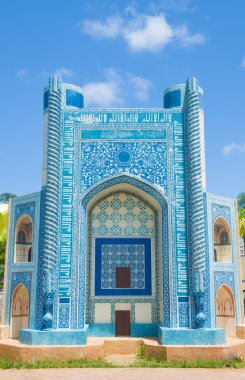 Ebu nasr parsa Afganistan'deki renkli İslam Camii.