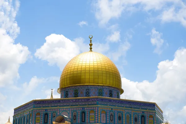 Mosque Dome of the Rock on the Temple Mount, Jerusalem, Israel, — Stock Photo, Image