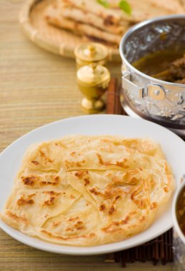 roti canai düz ekmek, Malezya, her zamanki gibi çok ünlü mamak gıda