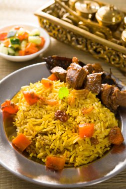 arab food, ramadan foods in middle east usually served with tand clipart