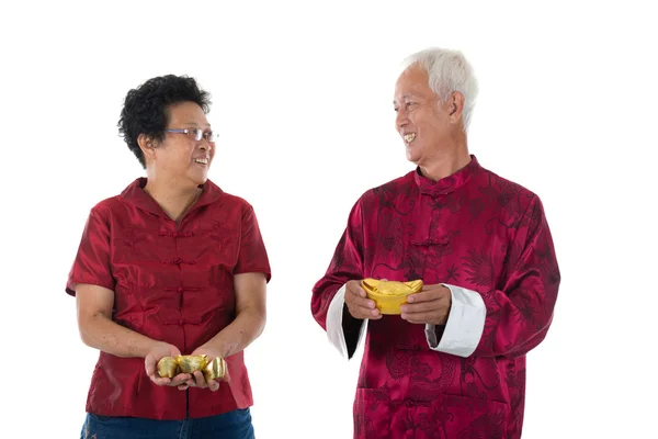 Senior chinese new year couple — Stock Photo, Image