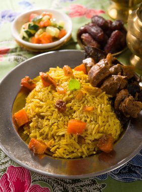 Arap rice, Ramazan gıdalar genellikle tand ile servis Ortadoğu'daki