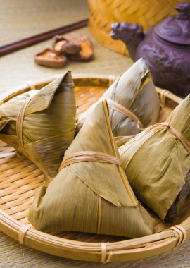 Bambu yer mat Çin köfte