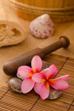 Bali dili spa ayarı. düşük aydınlatma, ilgili spa için uygun