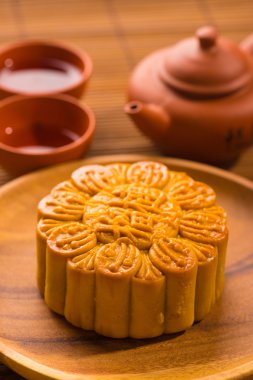 Orta Sonbahar Festivali gıdalar Mooncake Çince için. Çince kelime