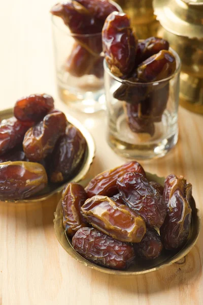 Red dates or kurma, traditional food in middle east — Stock Photo, Image