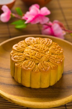 Orta Sonbahar Festivali gıdalar Mooncake Çince için. Çince kelime