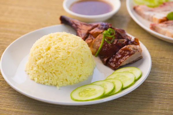 Chinesische gebratene Ente Reis Drumstick — Stockfoto