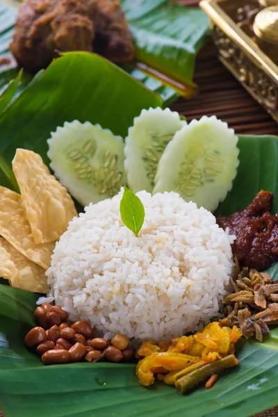 Traditional malay curry paste rice — Stock Photo, Image