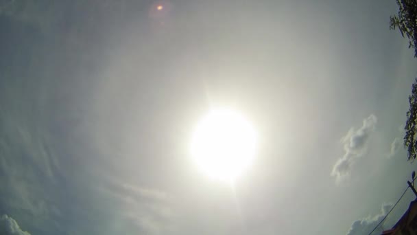 Halo sun phenomenon — Stock Video