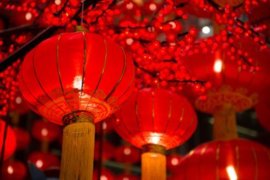Chinese lanterns clipart