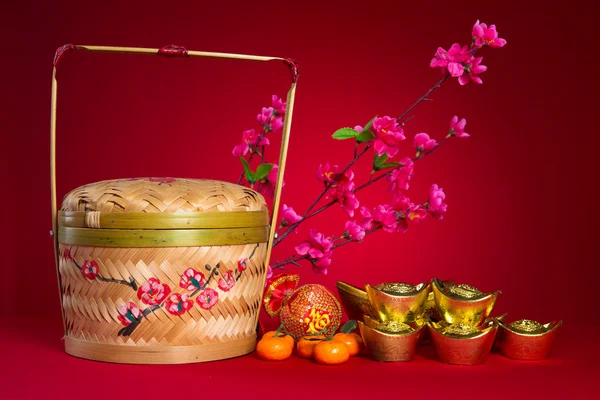 Çin yeni yıl süslemeleri, generci Çin karakteri sembolize — Stok fotoğraf
