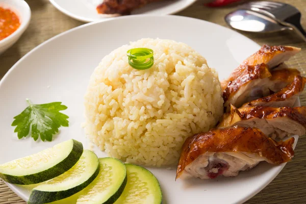 Arroz de frango — Fotografia de Stock