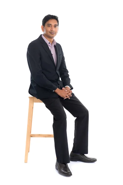 Indian business man sitting — Stock Photo, Image