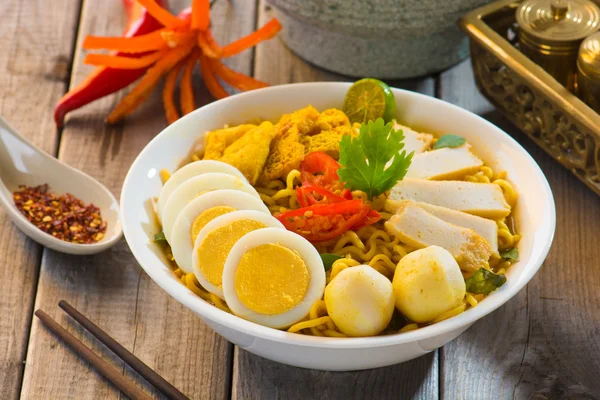 Singapore Curry Noodle — Stockfoto