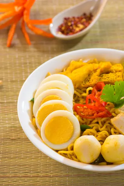 Singapur curry noodle — Stok fotoğraf
