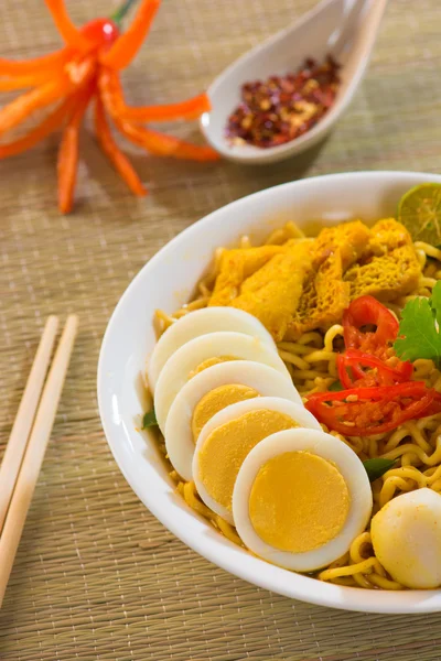 Singapore Curry Noodle — Stock Photo, Image