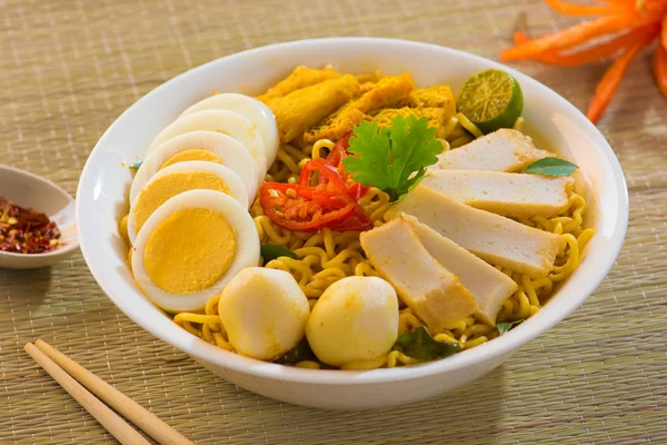 Singapore Curry Noodle — Stock Photo, Image