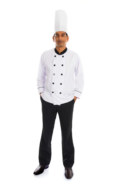 Mužský indický kuchař — Stock fotografie