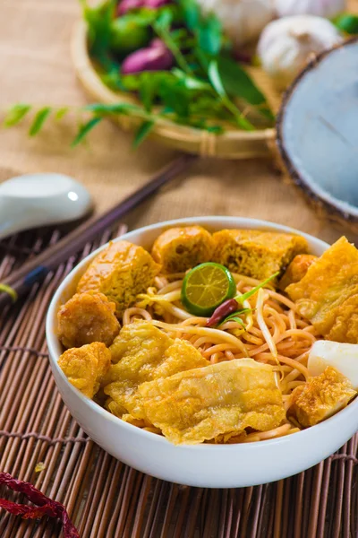 Singapore curry noodles — Stock Photo, Image