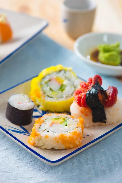 各种寿司食品 — 图库照片