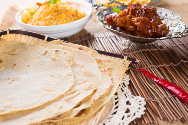 Pane piatto indiano — Foto Stock