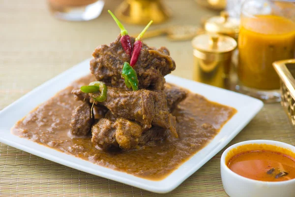 Schapenvlees curry, Indiase keuken — Stockfoto