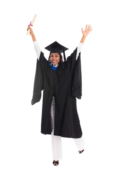 Indian female graduate — Stock Photo, Image