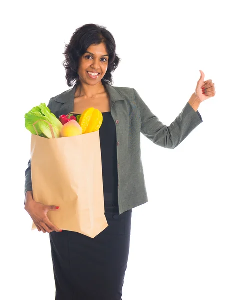 Indian female shopping — Stock Photo, Image