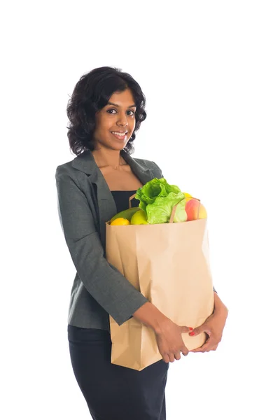 Indian female shopping — Stock Photo, Image