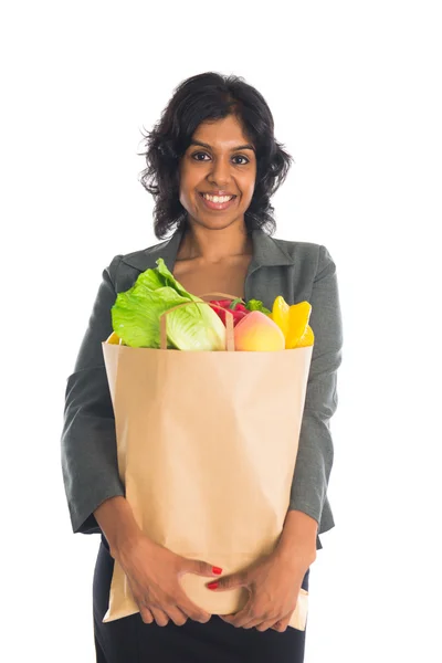 Indian female shopping — Stock Photo, Image