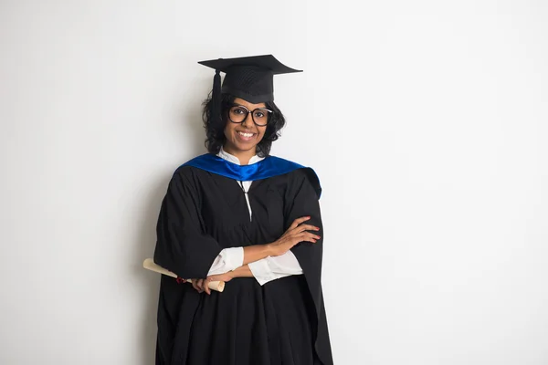 Graduada india — Foto de Stock