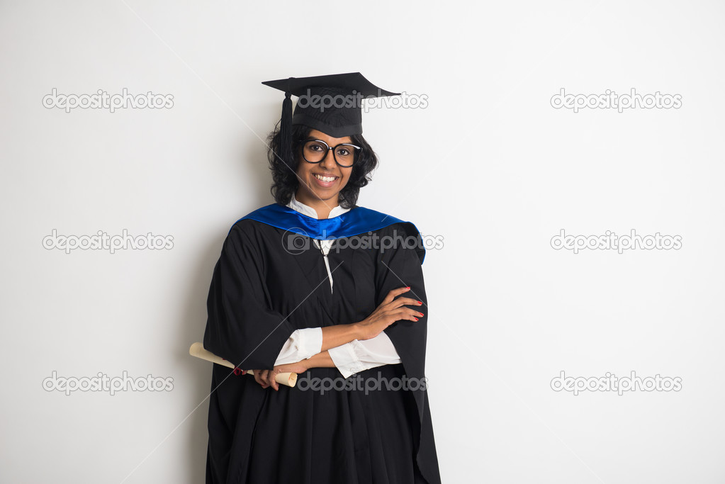 Indian female graduate