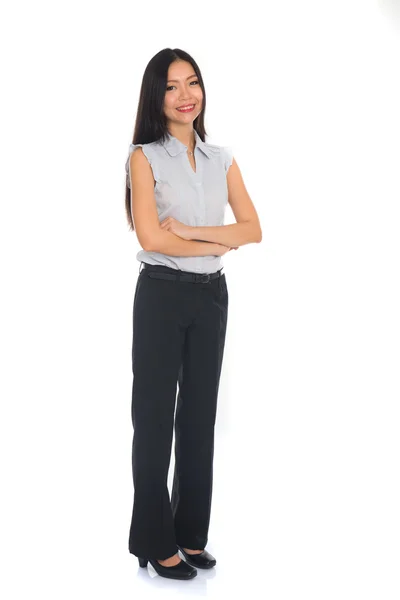 Asian business female full body — Stock Photo, Image