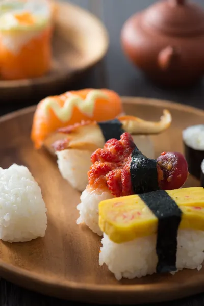 Sushi and rolls — Stock Photo, Image