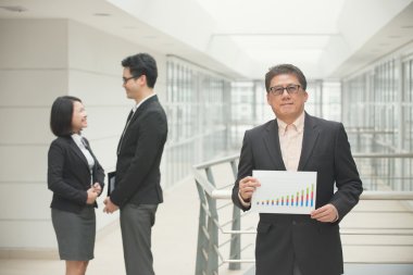 üst düzey Asya iş ekibi ile