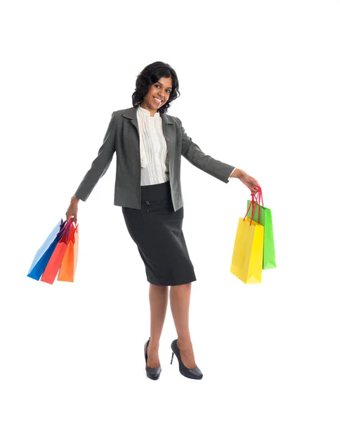 Indiano donna shopping — Foto Stock