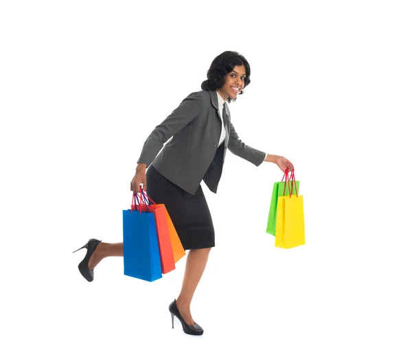 Indiano donna shopping — Foto Stock
