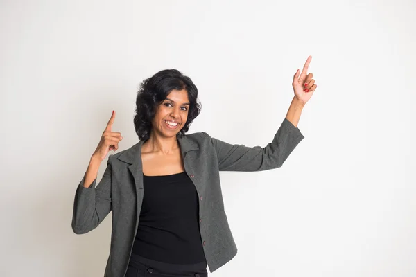 Asian business woman celebrating — Stock Photo, Image