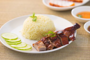 Barbekü ördek pirinç