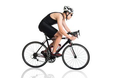 erkek triatlet bisiklet yarış