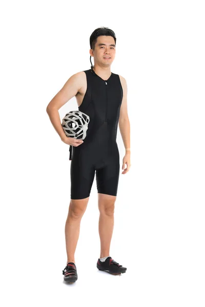 Asian male triathlete — Stock Photo, Image