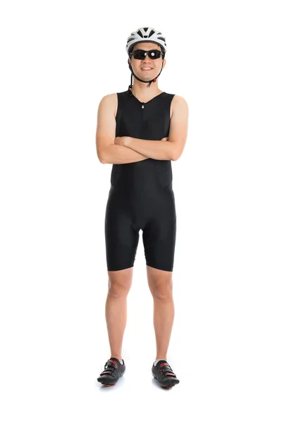 Asian male triathlete — Stock Photo, Image