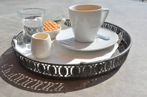 Café en una terraza Imagen De Stock