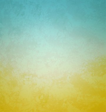 Gradient retro style paper cyan and yellow colors clipart