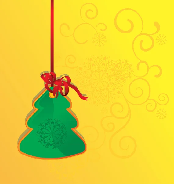 Buon Natale modello di biglietto di auguri. albero di Natale. brochure di Natale . — Foto Stock