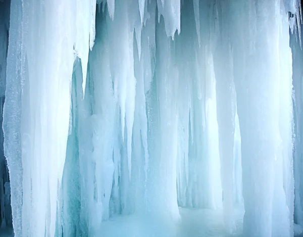 青い氷の壁 — ストック写真